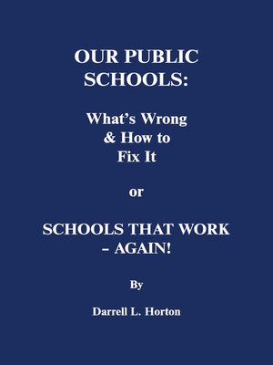 cover image of Our Public Schools
